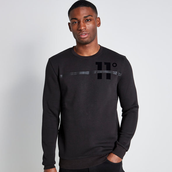 11 DEGREES FLOCKPRINT GRAPHIC SWEATSHIRT