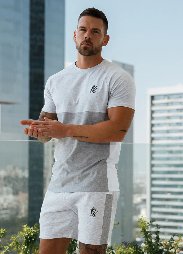 GYMKING CONTRAST PANEL JERSEY TEE