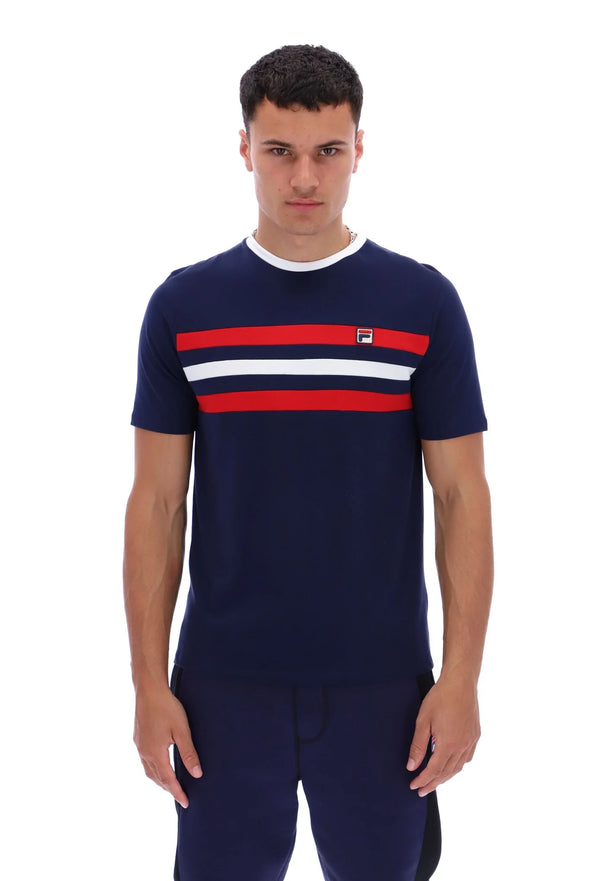 FILA JUSTIN CUT & SEW COLOUR BLOCKED TEE