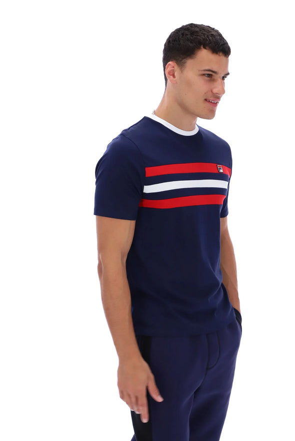 FILA JUSTIN CUT & SEW COLOUR BLOCKED TEE