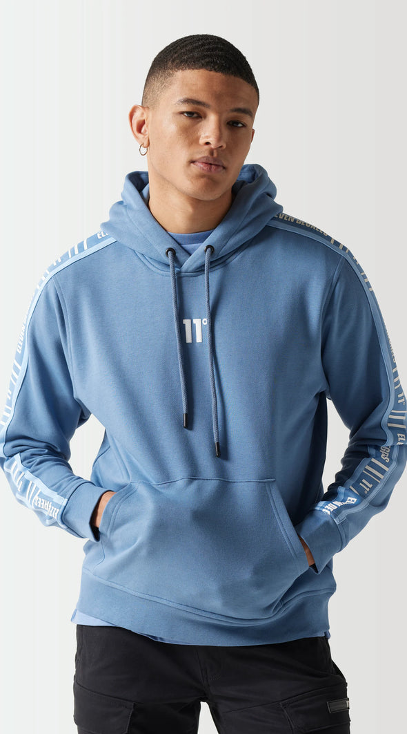 11 DEGREES RETRO TAPED HOODIE