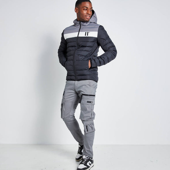 11 DEGREES COLOUR BLOCK SPACE JACKET