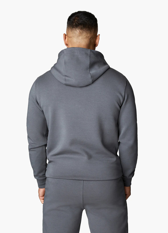 GYM KING LINEAR PRINT INTERLOCK HOOD