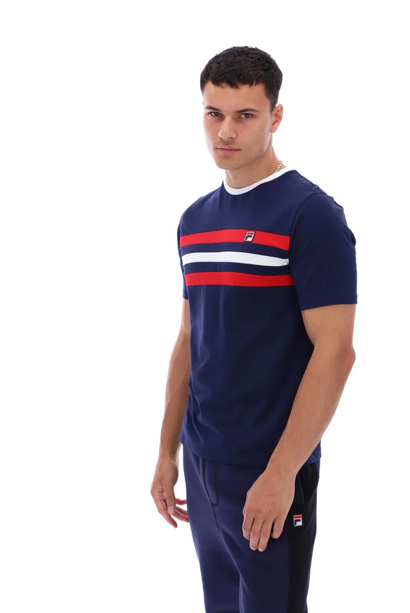 FILA JUSTIN CUT & SEW COLOUR BLOCKED TEE