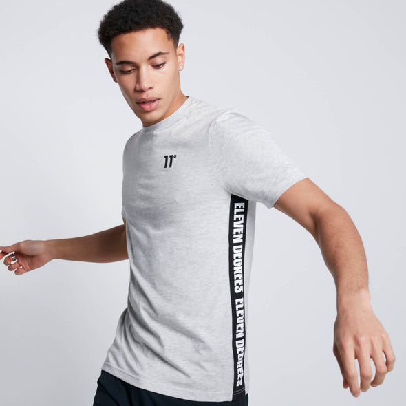 11 DEGREES TEXT PANEL CUT & SEW T-SHIRT