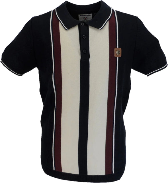 LAMBRETTA STRIPED SS KNIT POLO GRECO