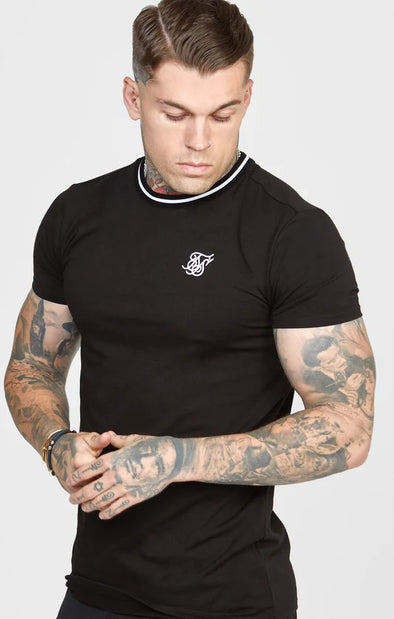 SIKSILK GYM FIT T-SHIRT W YARN DYED RIB