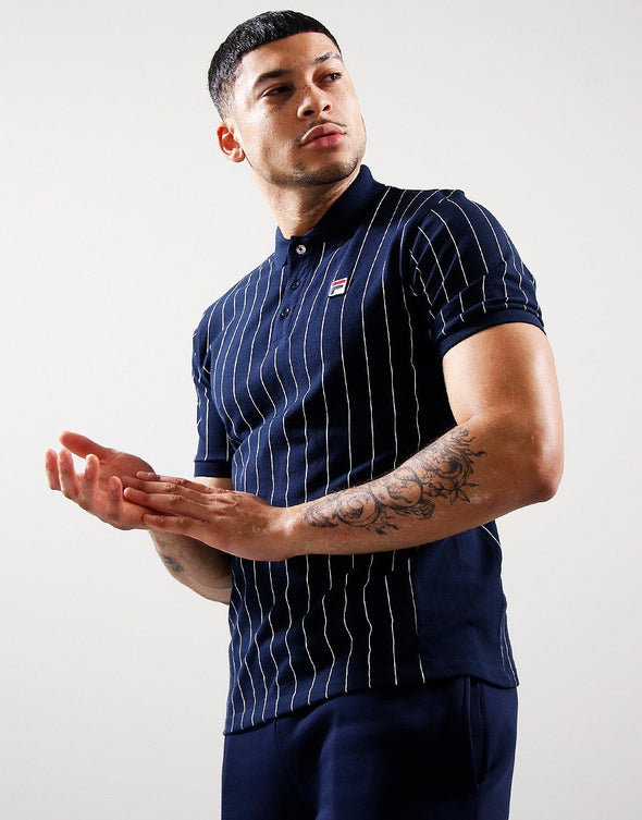 FILA EVO YARN DYE PIN STRIPE POLO
