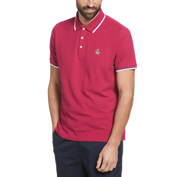 PENGUIN TIPPED POLO ORG PIQ POLO