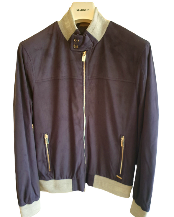 MARK UP SUEDE BOMBER JACKET