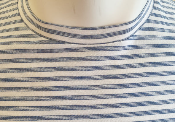 MARKUP T-SHIRT BLUE WHITE STRIPE