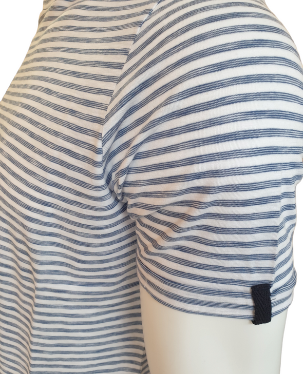 MARKUP T-SHIRT BLUE WHITE STRIPE