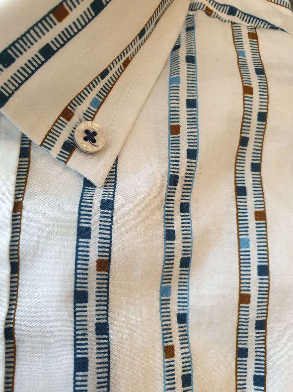 STATE OF ART PRINTED POPLIN SHIRT