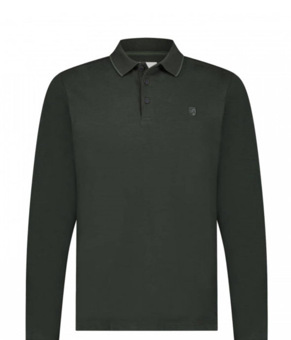 STATE OF ART LONG SLEEVE POLO TOP