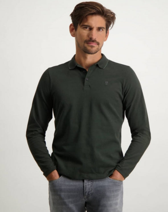 STATE OF ART LONG SLEEVE POLO TOP
