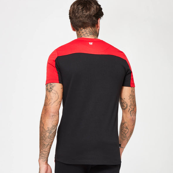 11 DEGREES CUT & SEW STRIPE T-SHIRT