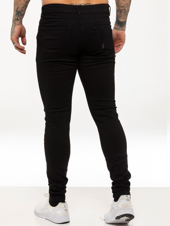 ZE ENZO DENIM RIPPED REGULAR