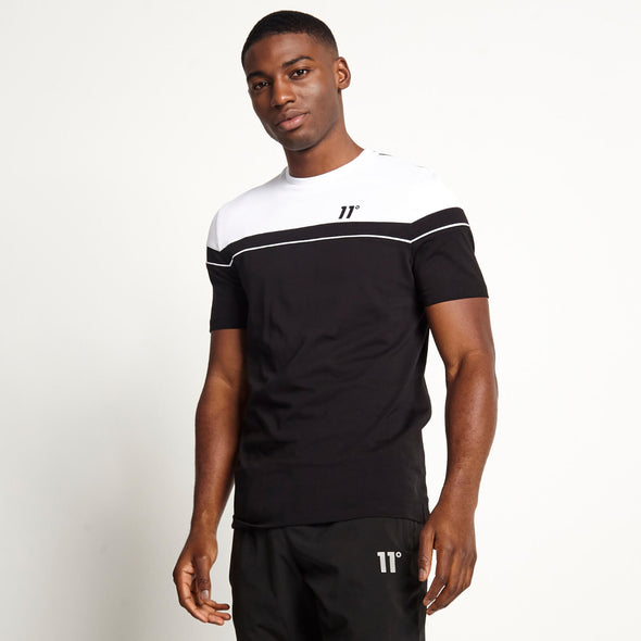 11 DEGREES PIPED CUT AND SEW T-SHIRT
