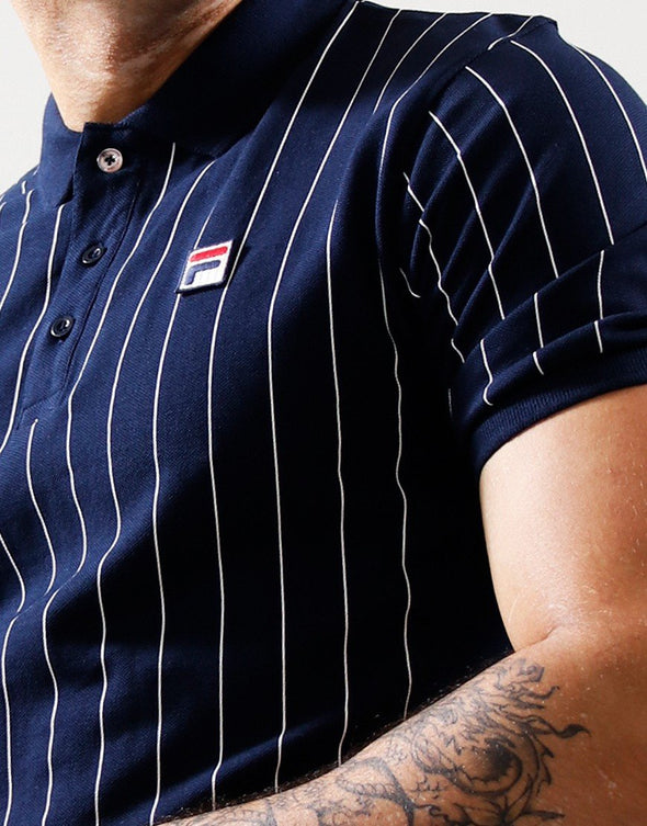 FILA EVO YARN DYE PIN STRIPE POLO