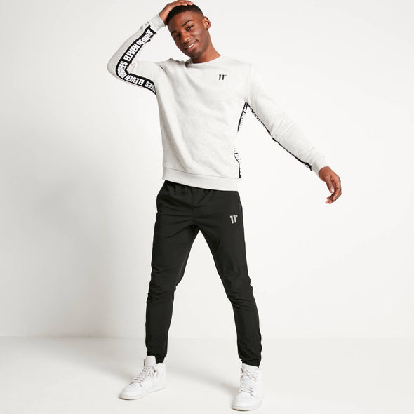11 DEGREES TEXT PANEL CUT&SEW SWEATSHIRT