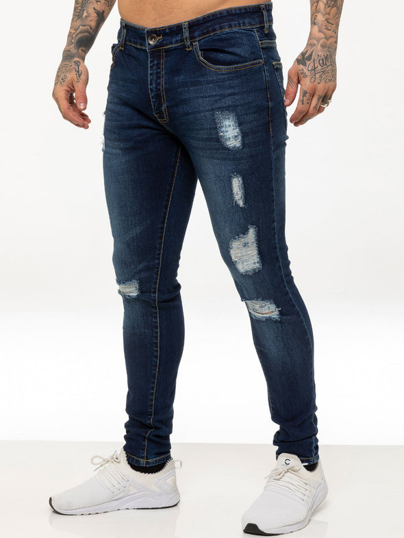 ZE ENZO DENIM RIPPED REGULAR