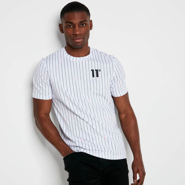 11 DEGREES VERTICAL STRIPE T-SHIRT