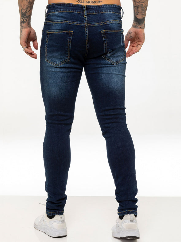 ZE ENZO DENIM RIPPED REGULAR