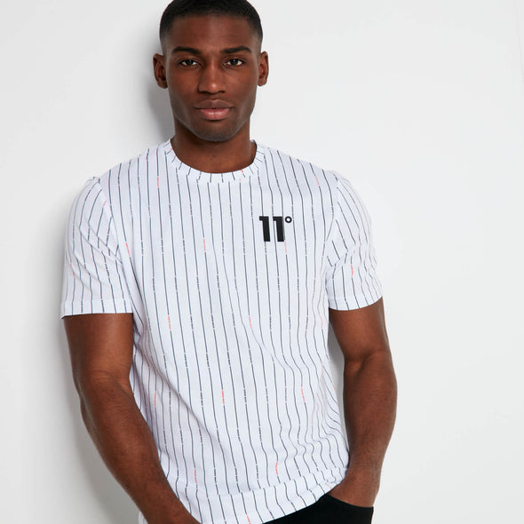 11 DEGREES VERTICAL STRIPE T-SHIRT